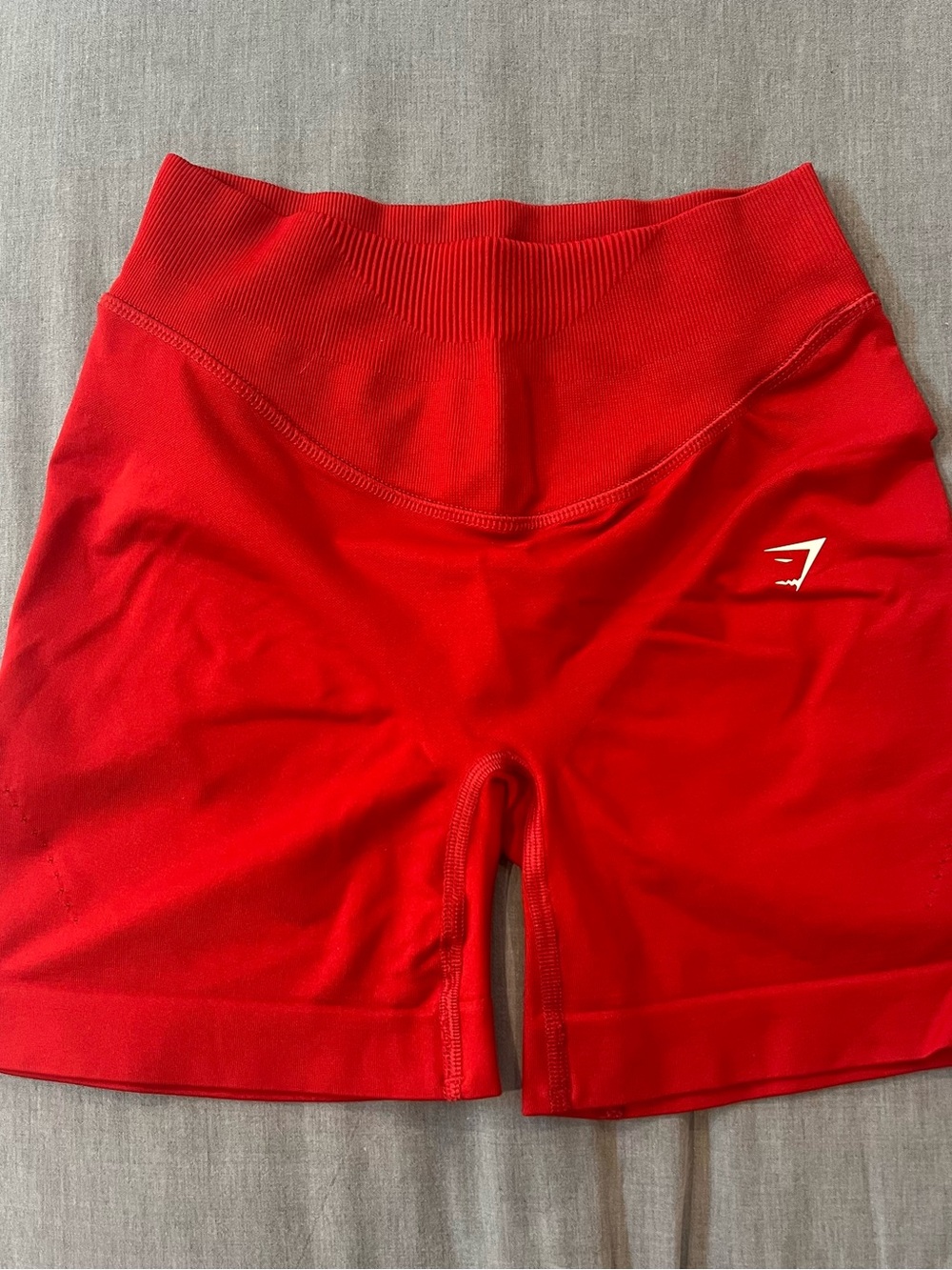 Gymshark Seamless High-Waist Bike Shorts in Red